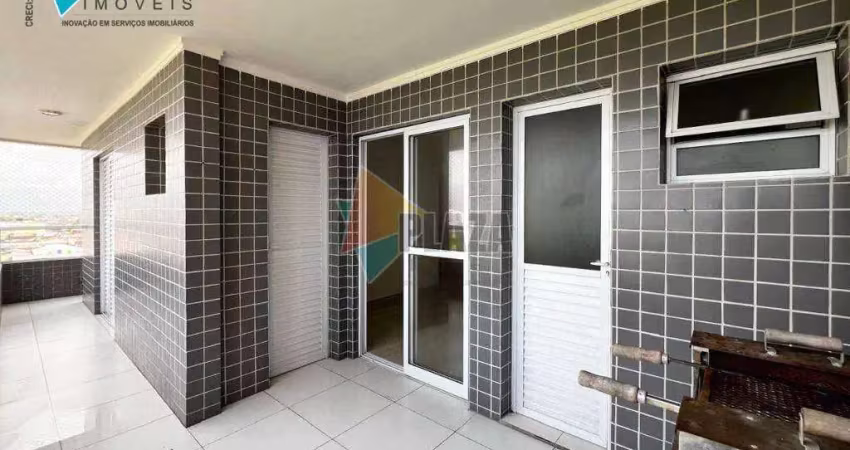 Apartamento com 2 dormitórios para alugar, 77 m² por r$ 3.400,00/mês - mirim - praia grande/sp