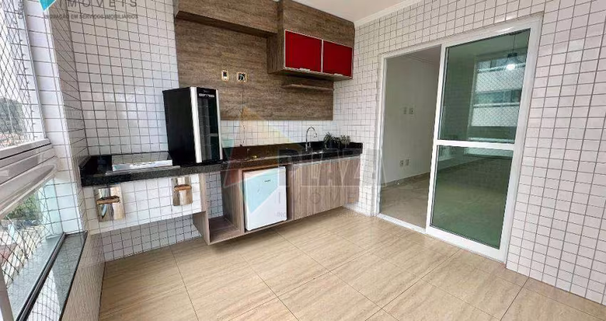 Apartamento com 3 dormitórios para alugar, 120 m² por R$ 6.800,00/mês - Canto do Forte - Praia Grande/SP