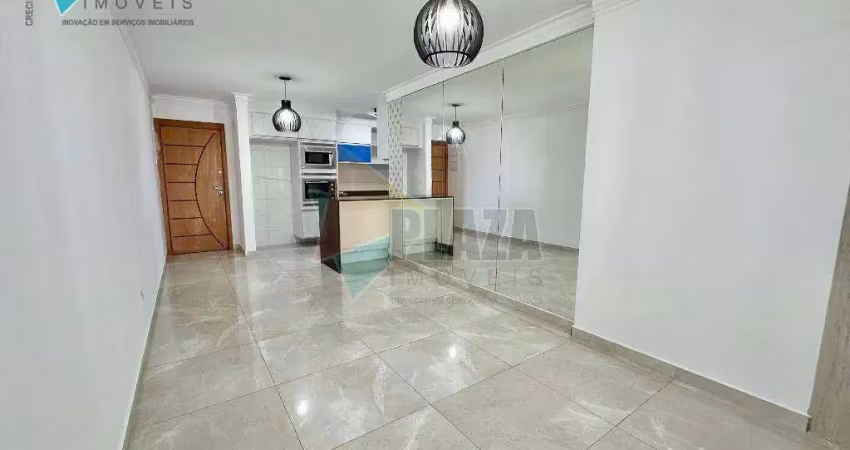 Apartamento com 3 dormitórios para alugar, 120 m² por r$ 6.800,00/mês - canto do forte - praia grande/sp