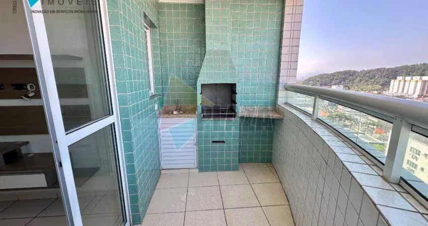 Apartamento com 1 dormitório para alugar, 40 m² por r$ 2.800,00/mês - boqueirão - praia grande/sp
