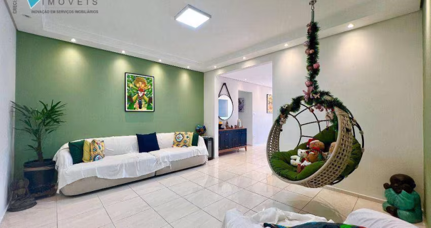 Apartamento com 3 dormitórios à venda, 126 m² por R$ 750.000,00 - Canto do Forte - Praia Grande/SP