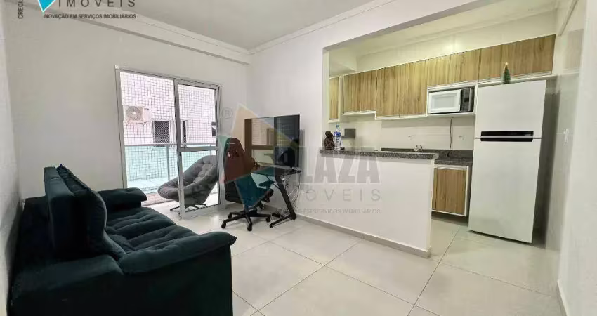 Apartamento com 1 dormitório para alugar, 44 m² por r$ 2.800,00/mês - canto do forte - praia grande/sp