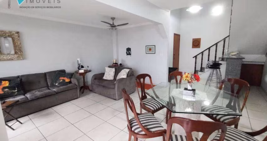 Apartamento Duplex com 3 dormitórios à venda, 159 m² por R$ 695.000,00 - Vila Guilhermina - Praia Grande/SP