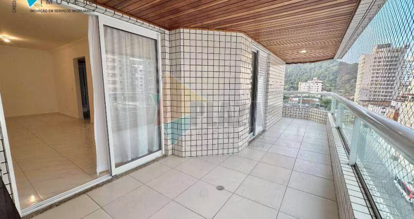 Apartamento com 3 dormitórios para alugar, 105 m² por R$ 5.500,00/mês - Canto do Forte - Praia Grande/SP