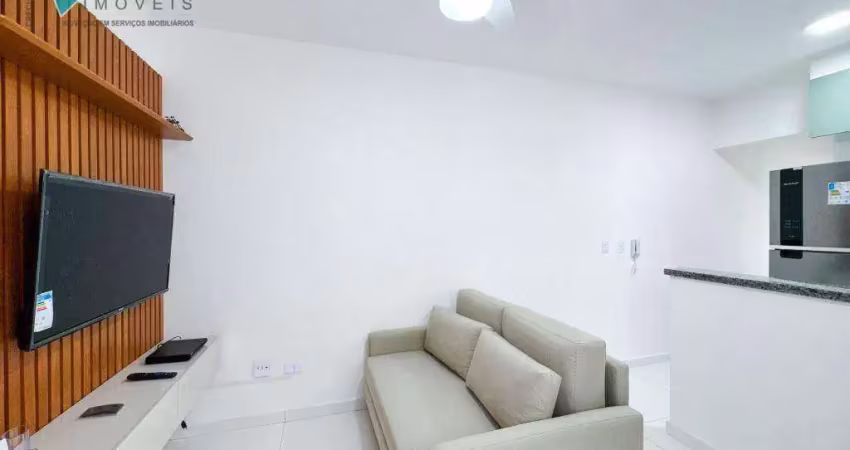 Apartamento com 1 dormitório à venda, 42 m² por r$ 350.000,00 - canto do forte - praia grande/sp