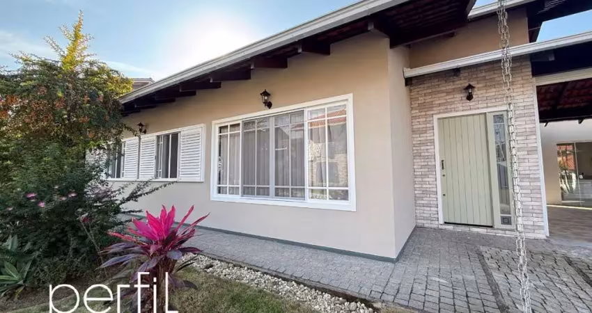 Casa plana 1 suíte + 2 dormitórios em condomínio fechado no bairro glória - joinville, sc