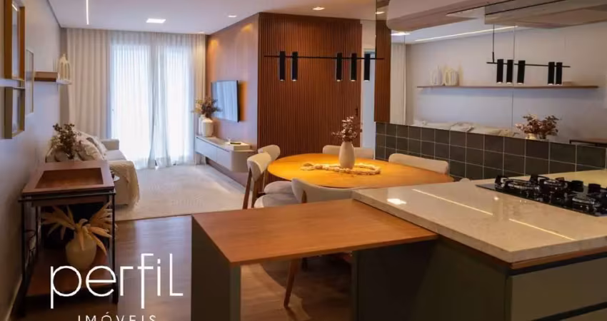 Venda de apartamento de 3 quartos com 2 vagas em joinville-sc - anita garibaldi: 83,58 m² de conforto e elegância! pet friendly  apto 100% decorado