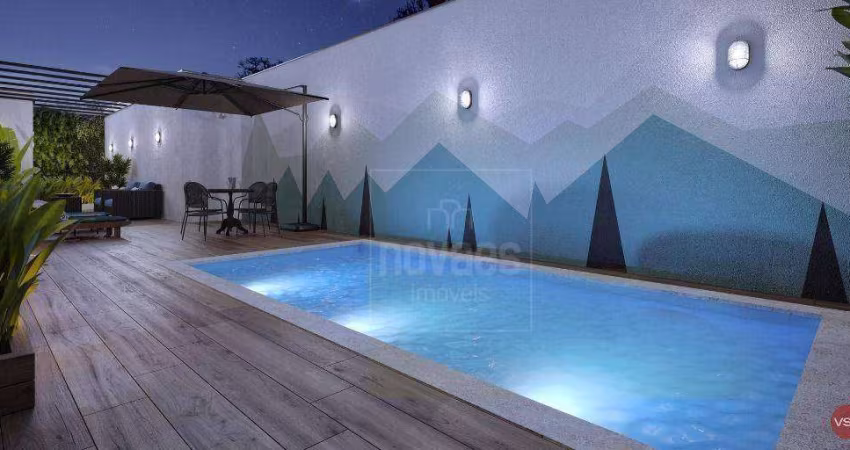 Apartamento com 1 dormitório, sendo 1 suíte à venda, 61 m² por R$ 423.043 - Anita Garibaldi - Joinville/SC