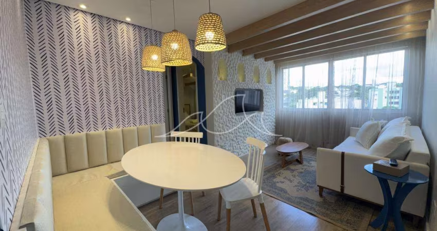 Apartamento locado para venda de investidores no Res. Paineiras no Jd. Ipanema em Maringá/PR com 45,60 m² privativos e mobiliado