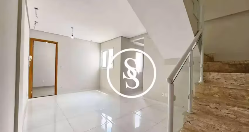 Cobertura duplex com 99 m² de área total privativa, 2 dormitórios e 2 vagas de garagem, por r$ 580.000,00 - nova gerty - são caetano do sul/sp