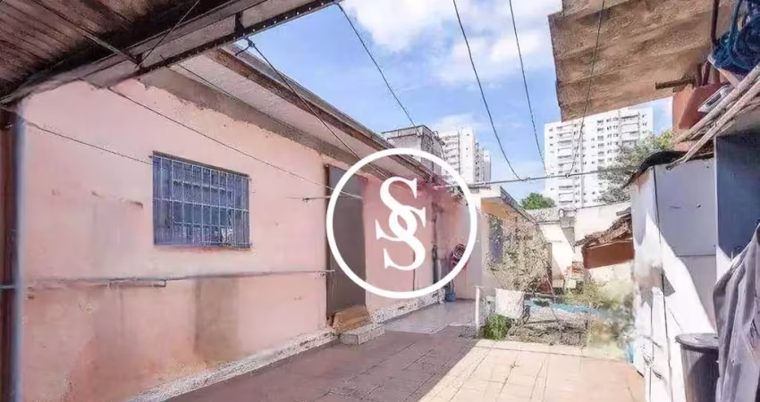 Terreno com casa antiga, com 400 m² de área total, por r$ 1.190.000,00 - paraíso - santo andré/sp