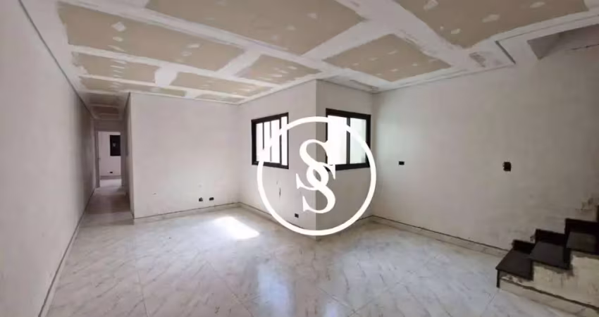 Cobertura nova sem condomínio com 130 m² de área total privativa, 3 dormitórios, suíte, 2 vagas de garagem, por r$ 780.000,00 - bairro paraíso - santo