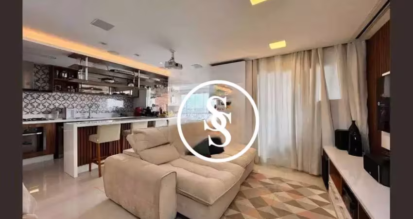 Apartamento com 115 m², 3 suítes e 2 garagens, à venda por r$ 1.330.000,00 - jardim - santo andré/sp