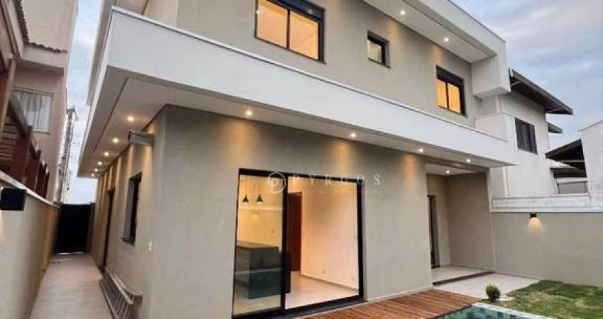 Sobrado moderno com piscina, novo Disponível para venda no Condomínio Residencial Pinheiros de Tremembé