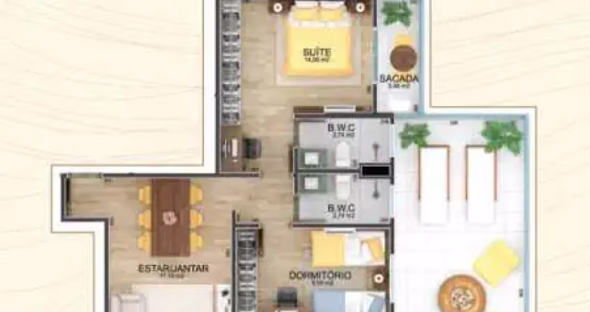 Apartamento garden com 2 dormitórios à venda, 113 m² por r$ 1.224.580,00 - jardim são dimas - são josé dos campos/sp