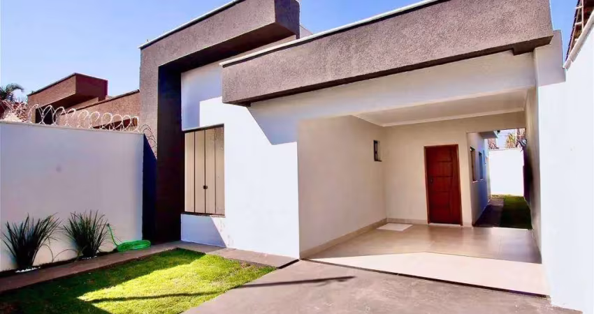 Vende-se casa 2 quartos com 1 suíte, blindex, porcelanato, quintal e área gourmet  industrial santo