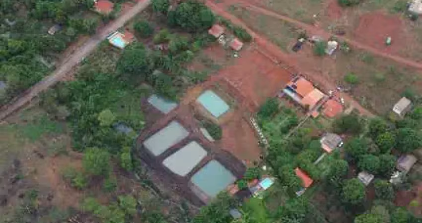Chacara com nascentes e repreza  à venda, garavelo sul 1, hidrolândia, go - pronta para construir