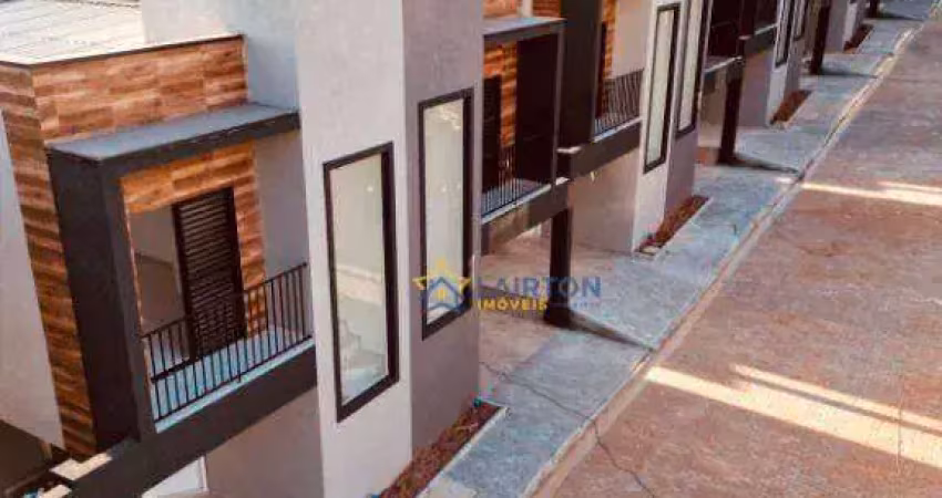 Casa moderna de 2 dormitórios à venda, 69 m² - jardim santo antônio, atibaia/sp
