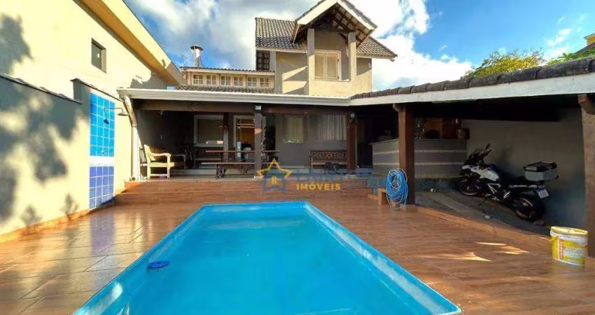 Casa à venda no jardim paulista, atibaia – 3 dormitórios, área gourmet, piscina e estilo europeu