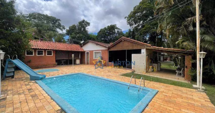 Chácara à venda em atibaia com 4 dormitórios, piscina e varanda gourmet