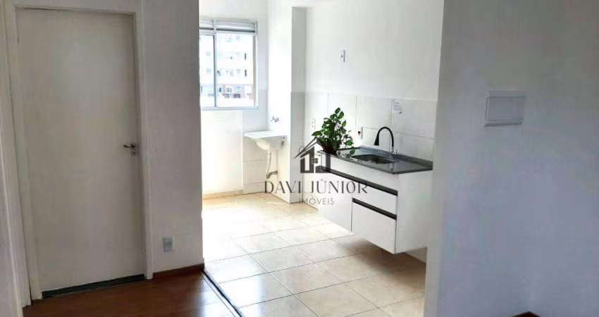 Apartamento com 2 dormitórios, 47 m² - venda por R$ 189.000,00 ou aluguel por R$ 1.835,00/mês - Recreio dos Sorocabanos - Sorocaba/SP