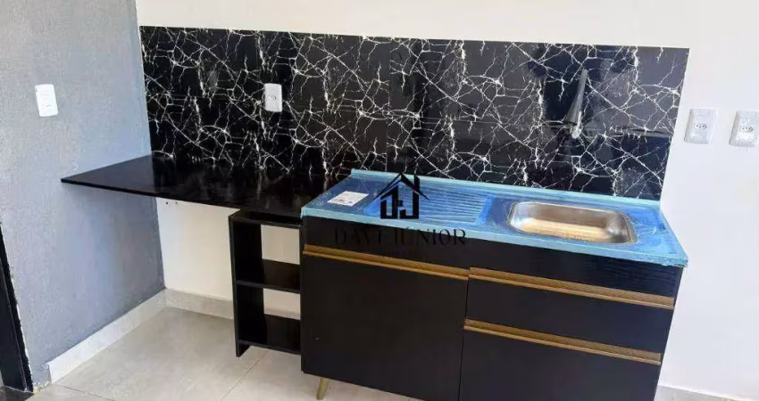 Apartamento com 1 dormitório para alugar, 30 m² por r$ 750/mês - jardim nova aparecidinha - sorocaba/sp