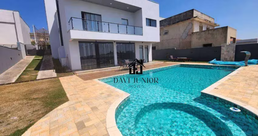 Casa com 3 suites sendo 1 master com closet  à venda, 404 m² por r$ 2.200.000 - condomínio village ipanema - araçoiaba da serra/sp