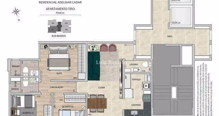 Apartamento à venda 2 quartos 1 suíte 2 vagas - São Lucas