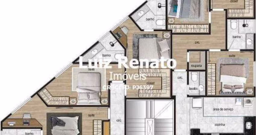 Apartamento á venda no bairro Gutierrez