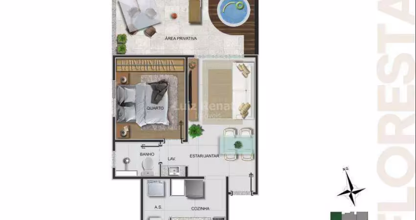 Apartamento com 1 quarto à venda na Rua Itajubá, Floresta, Belo Horizonte
