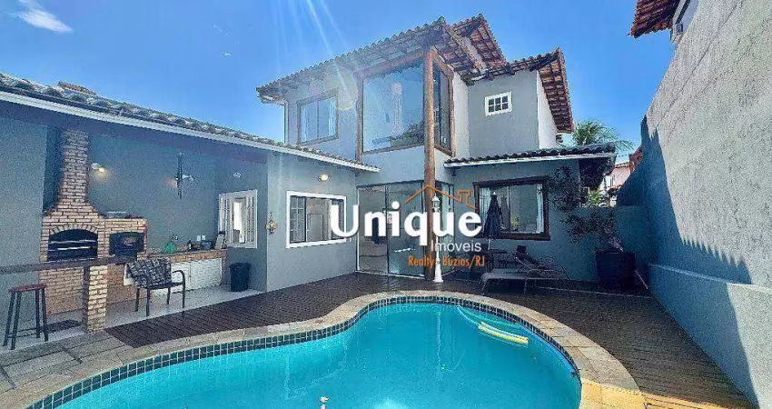 Casa com 4 dormitórios à venda, 195 m² por r$ 1.550.000,00 - tartaruga - armação dos búzios/rj