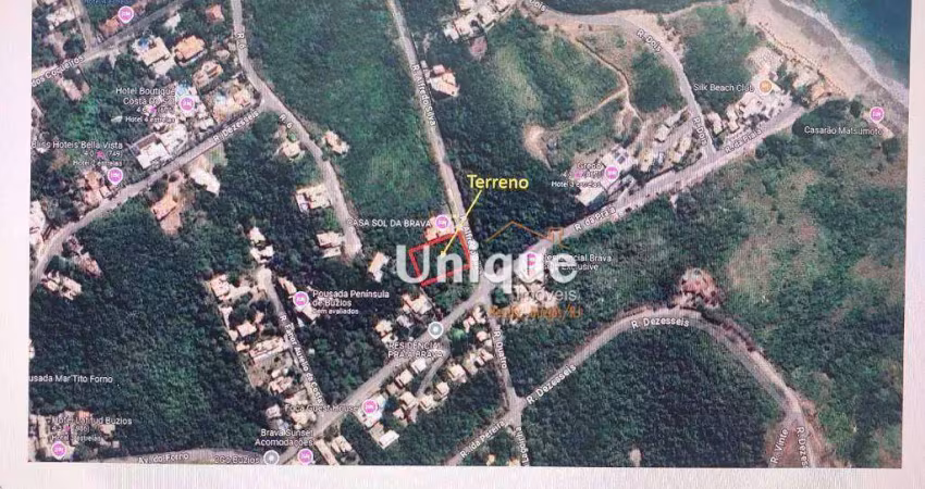 Terreno à venda, 1400 m² por r$ 1.200.000,00 - brava - armação dos búzios/rj