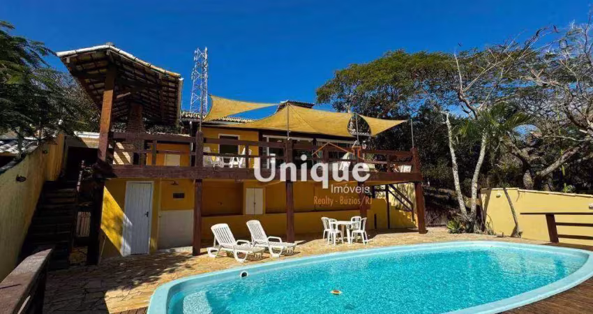Casa com 3 dormitórios para alugar, 350 m² por R$ 7.704,39/mês - Ferradurinha - Armação dos Búzios/RJ
