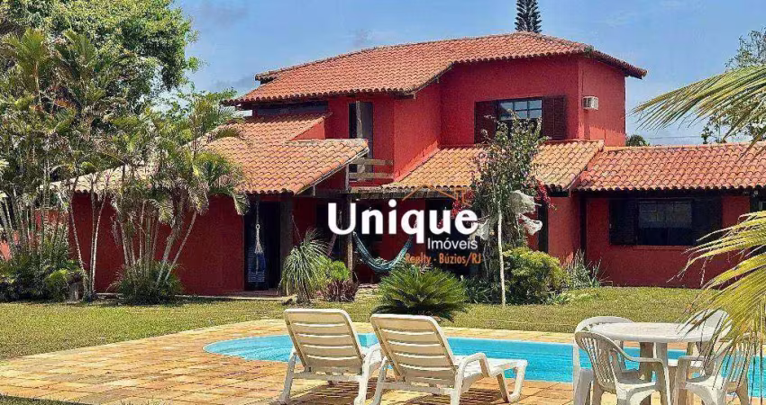 Casa com 5 dormitórios à venda, 274 m² por r$ 1.890.000,00 - vila luiza - armação dos búzios/rj