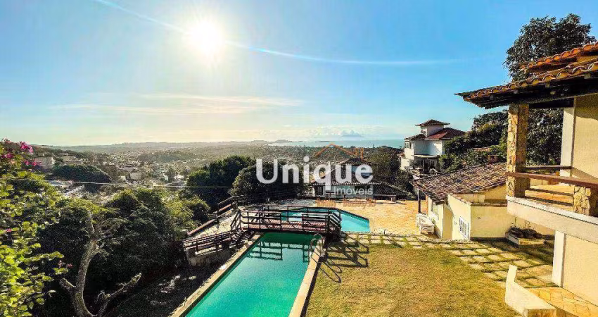 Casa vista mar, 5 dormitórios à venda, 245 m² por R$ 2.900.000 - Geribá - Armação dos Búzios/RJ