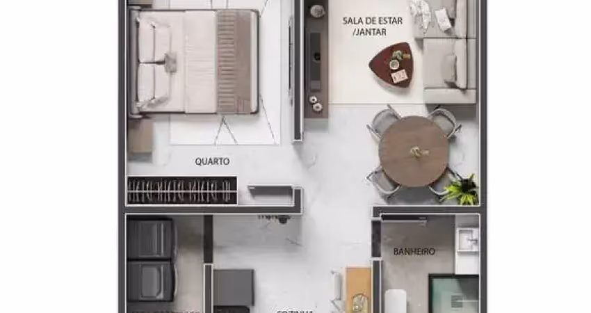 Apartamento à venda, no residencial dona filinha,  em guarapari, praia do morro, com 1 quarto, 60m²
