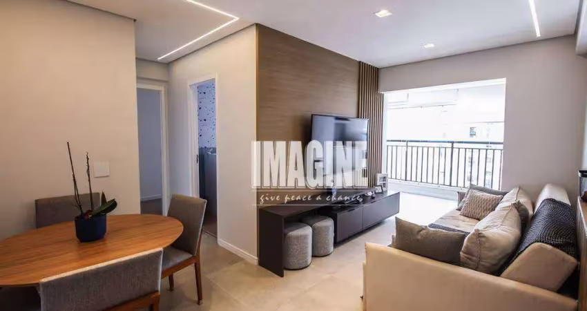 Apartamento no tatuapé com 2 dormitórios sendo 1 suíte, 1 vaga, 70m²