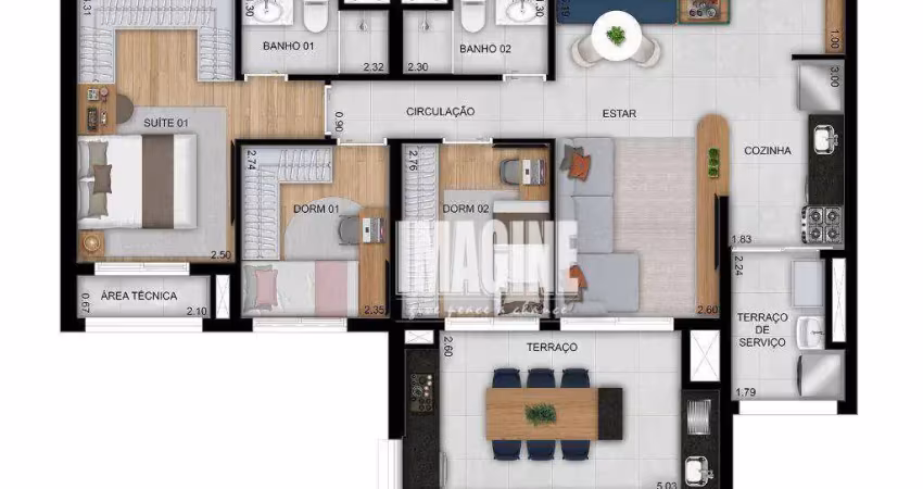 Apartamento na Vila Matilde com 3 Dormitórios sendo 1 Suíte, 1 Vaga, 86 m²