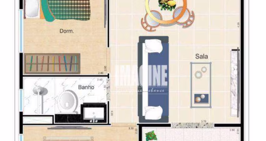 Apartamento na Vila Formosa com 2 Dormitórios, Sacada, 1 Vaga, 50 m²