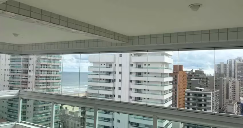 Apartamento com 3 dormitórios para alugar, 115 m² por r$ 4.600,02/mês - aviação - praia grande/sp