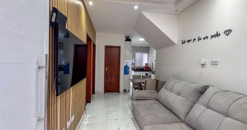 Casa com 2 dormitórios para alugar, 60 m² por R$ 2.200,00/mês - Vila Assunção - Praia Grande/SP