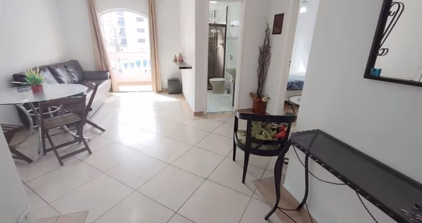 Apartamento com 1 dormitório para alugar, 54 m² - Tupi - Praia Grande/SP