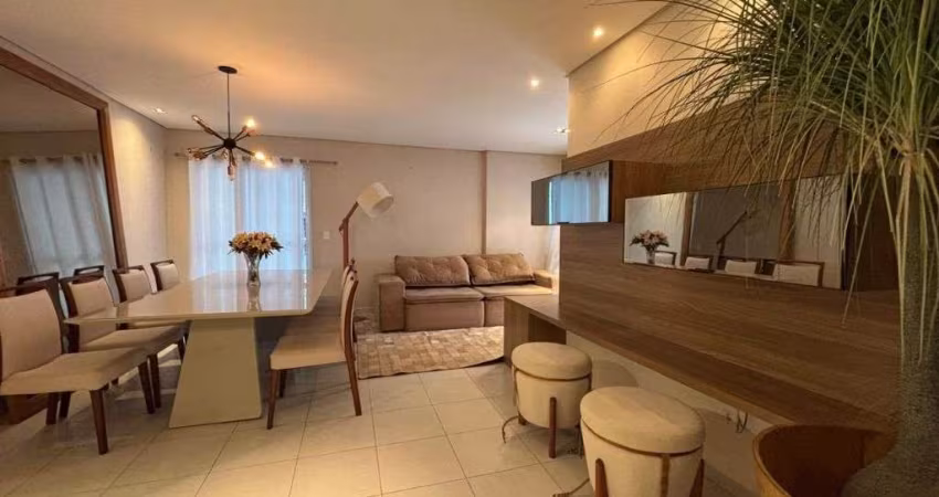 Apartamento com 3 dormitórios para alugar, 122 m² por R$ 6.200,02/mês - Vila Guilhermina - Praia Grande/SP