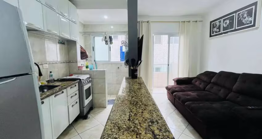 Apartamento com 1 dormitório para alugar, 45 m² por r$ 1.900,01/mês - mirim - praia grande/sp