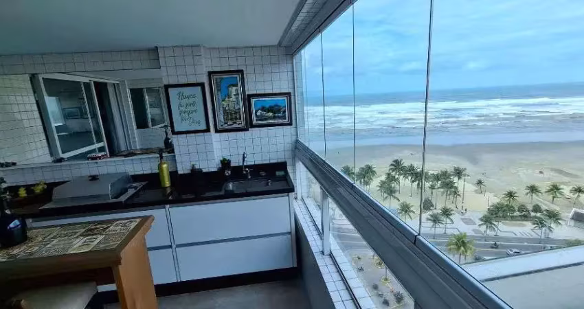 Apartamento com 3 dormitórios para alugar, 140 m² por r$ 8.000,02/mês - vila guilhermina - praia grande/sp