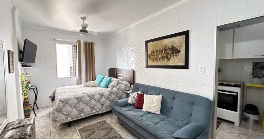 Kitnet com 1 dormitório à venda, 34 m² por r$ 245.000,00 - vila guilhermina - praia grande/sp