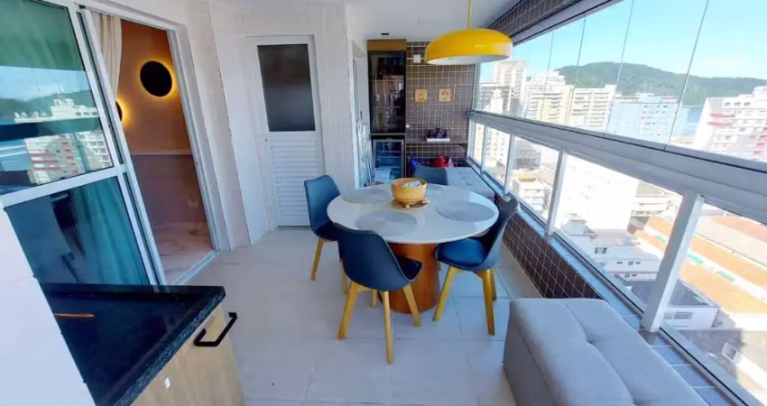 Apartamento com 3 dormitórios à venda, 118 m² por r$ 1.400.000,00 - canto do forte - praia grande/sp