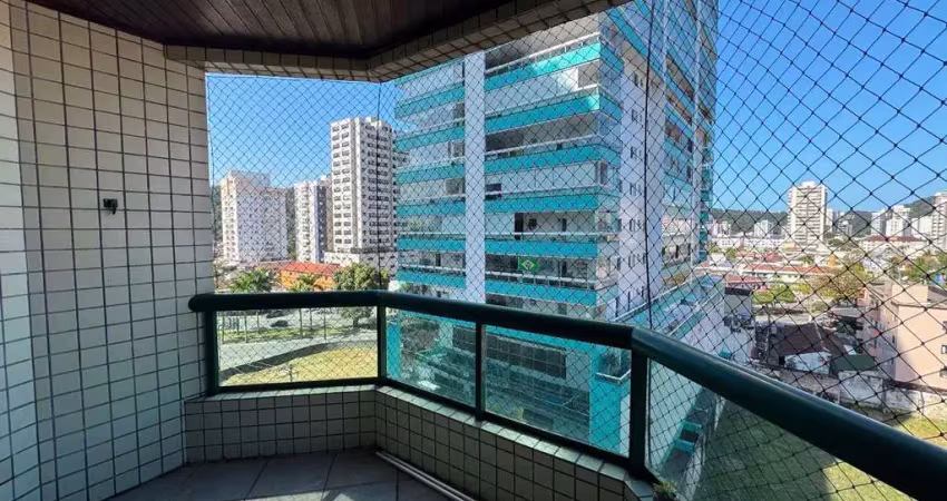 Apartamento com 3 dormitórios para alugar, 121 m² por r$ 4.200,01/mês - canto do forte - praia grande/sp