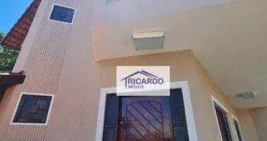 Sobrado com 3 dormitórios , sendo 3 suítes,à venda, 164 m² por r$ 740.000 - jardim vila galvão - guarulhos/sp