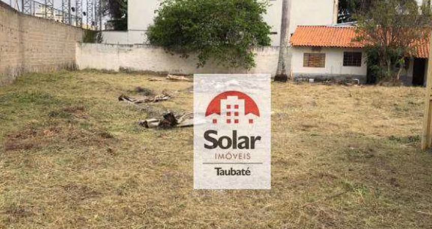 Terreno à venda, 1300 m² por R$ 1.000.000,00 - Centro - Taubaté/SP